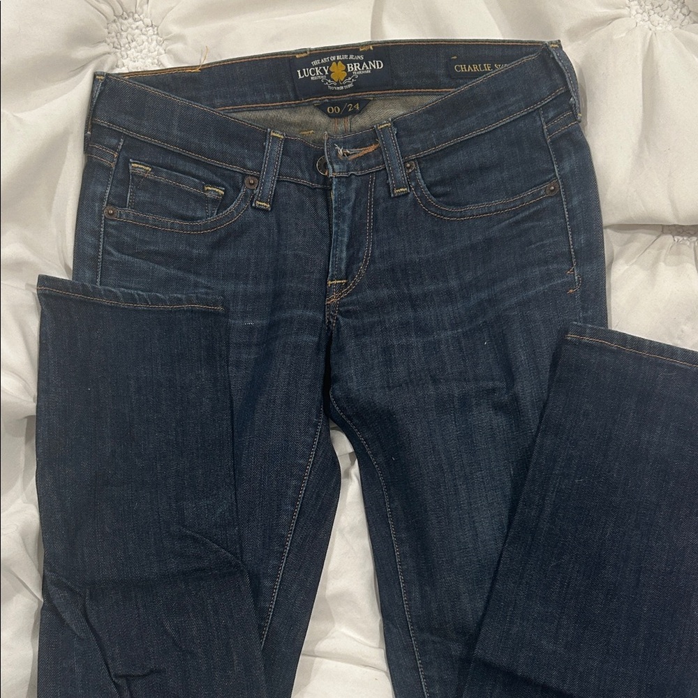 Lucky Brand Women's Dark Blue Straight Leg Jeans